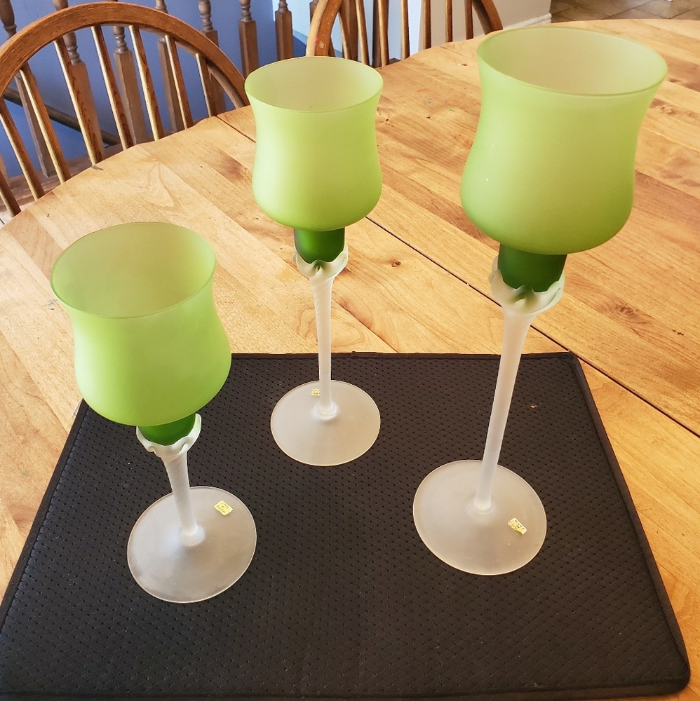 Set of 3 candle holders